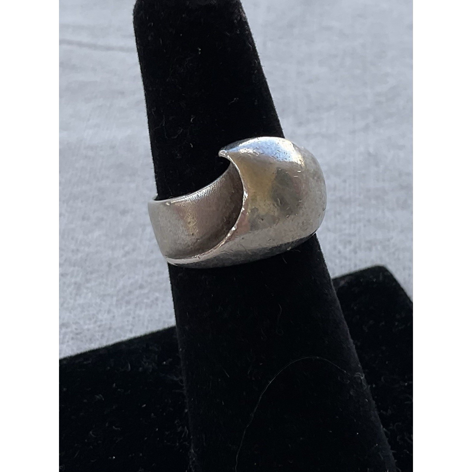 Vintage Kbn Kabana 925 Sterling Silver Modernist Ring Size 5.5